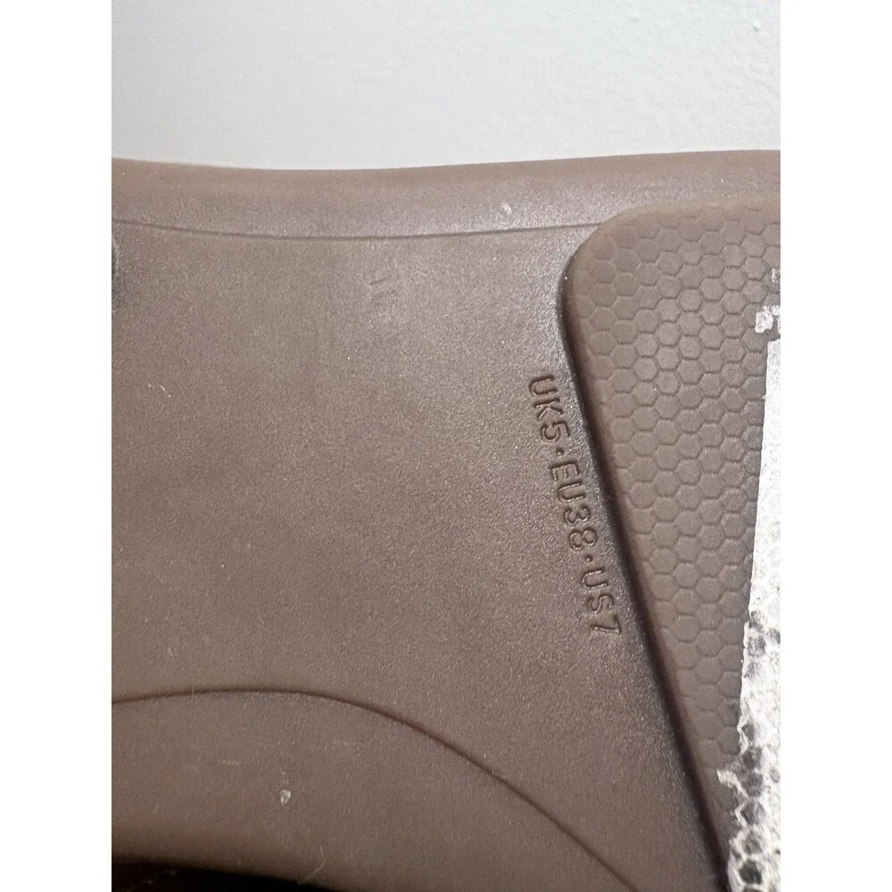 FitFlop Gracie Opul-Trim Leather Mules Minky Grey Size 7 US